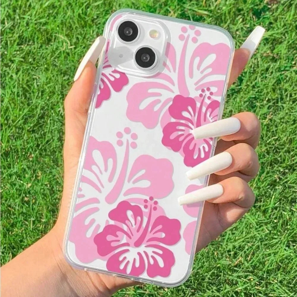 ⚠️Clearance iPhone 13/Pro/Pro Max Pink Floral Phone Case